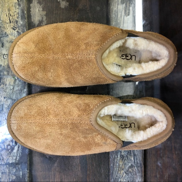 SH28 UGG Slip On Brown Suede w/sheepskin lining - Picture 5 of 8
